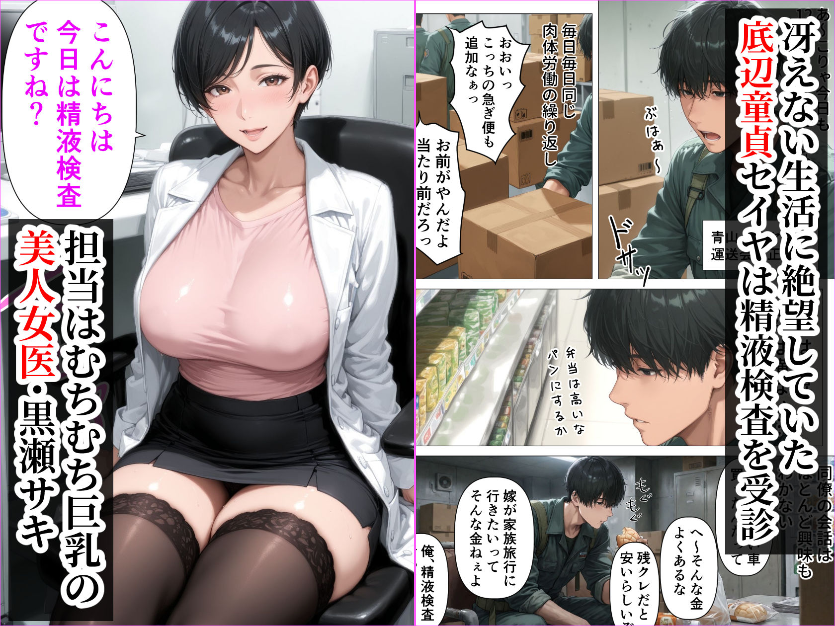 【精液が最強の美容薬の世界】 SSSレア精液で人生逆転！むちむち人妻女医の特別検診-サンプル画像3