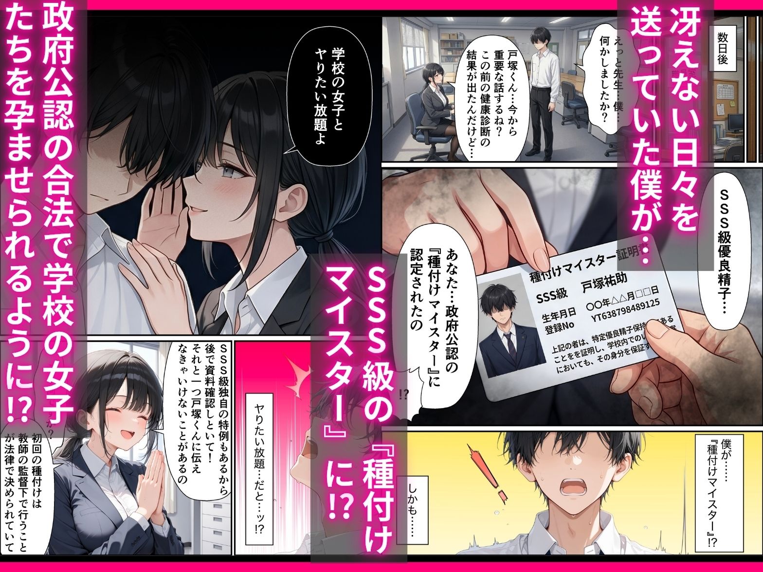 SSS級精子！？―政府公認種付けマイスターになった僕が性悪ギャルを指名する―-サンプル画像2