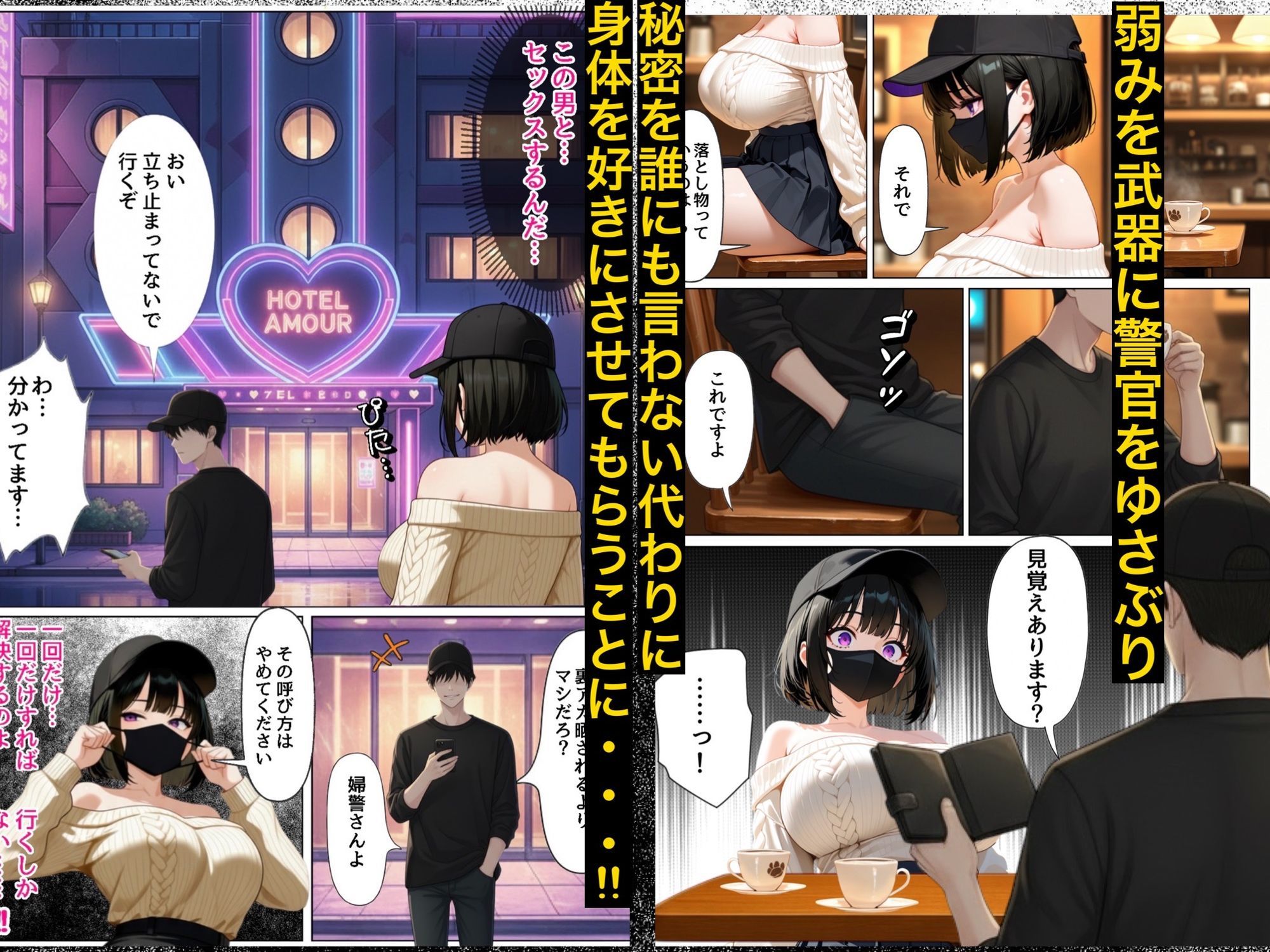 強気な裏アカ警察官、潮だくセックスで二か月後に分からされる話-サンプル画像4