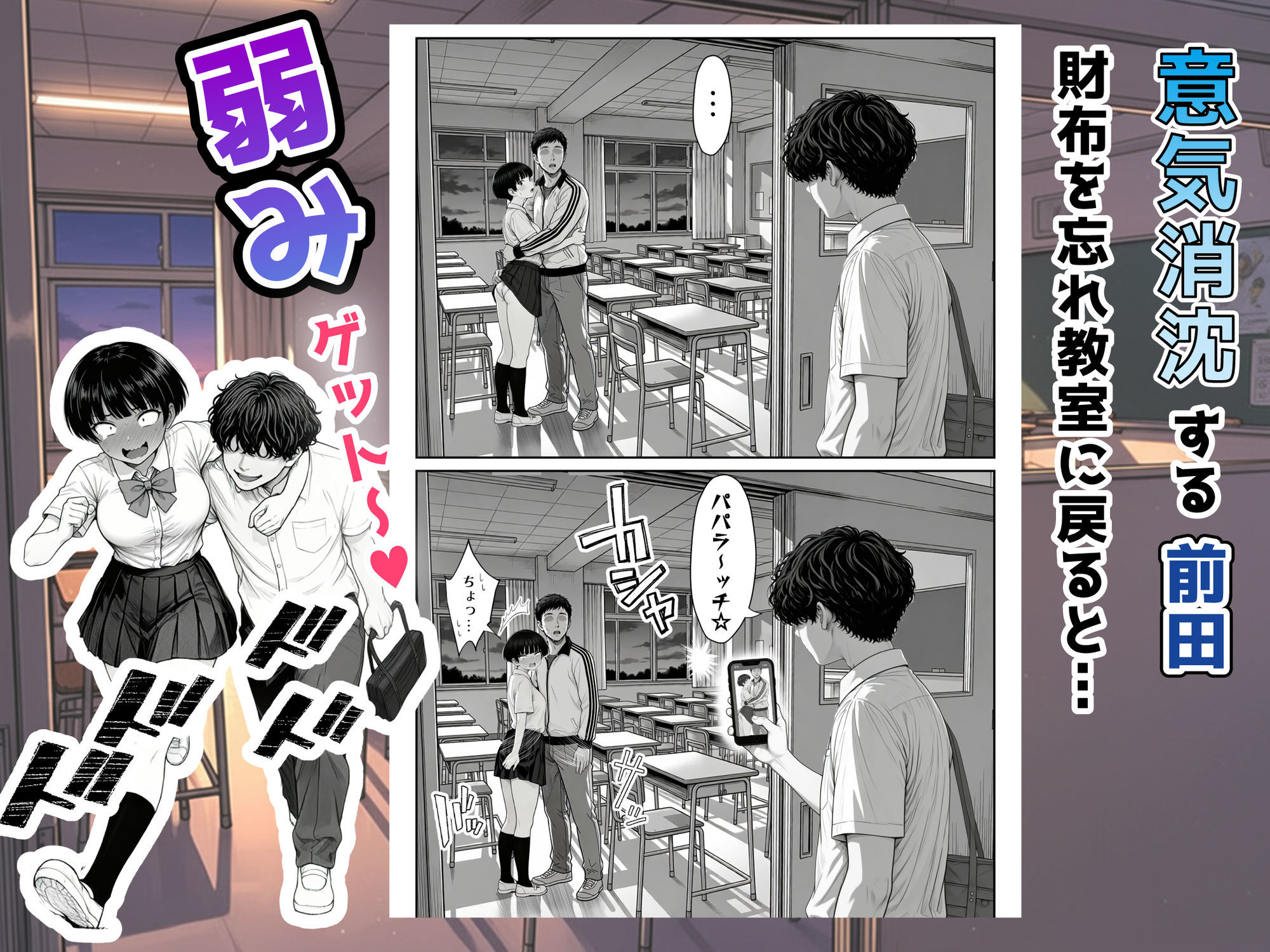 真面目でうるさい委員チョ〜の弱みを握ったヤリチンが1カ月限定恋人ごっこでHまでもっていく話-サンプル画像4