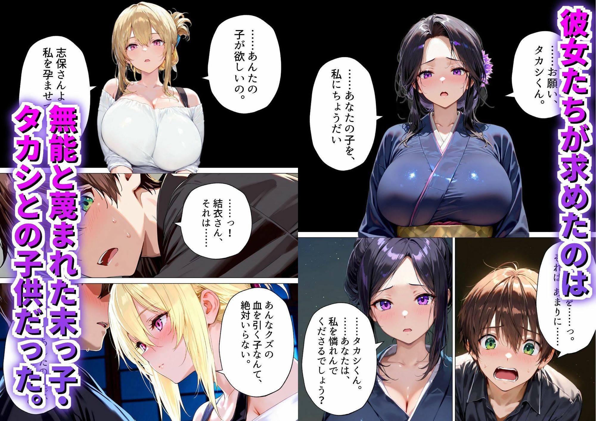 種付けの代役 〜期待外れの末っ子が、二人の兄嫁に托卵を強要されるまで〜-サンプル画像2