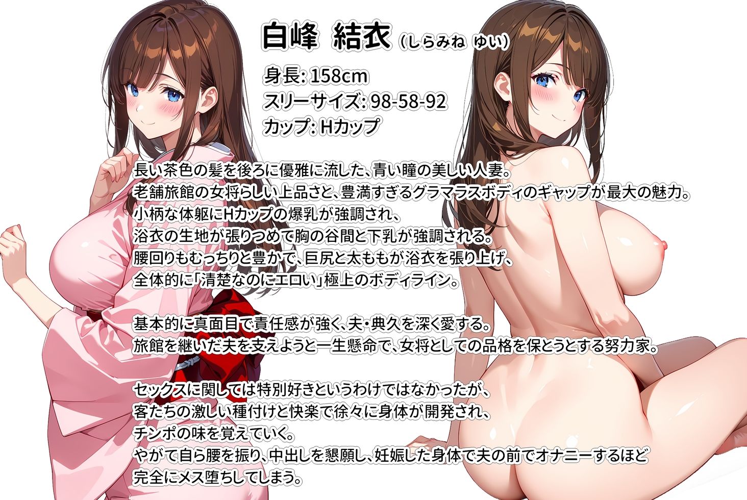経営難の温泉旅館を守るため…爆乳人妻女将が客たちに種付けられて妊娠メス堕ち！-サンプル画像10