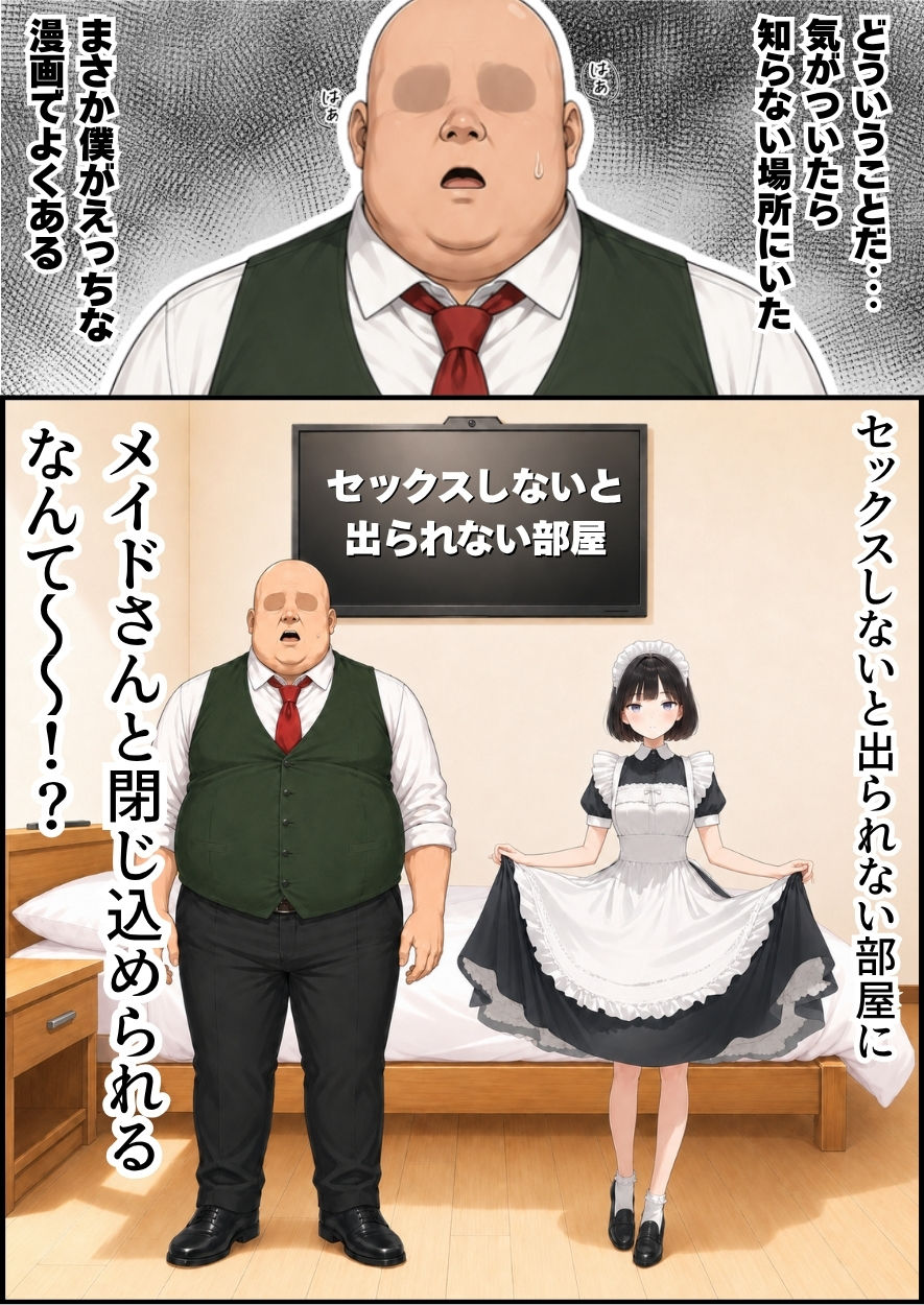 セックスしないと出られない部屋にジト目メイドさんと閉じ込められたんだが・・・-サンプル画像1