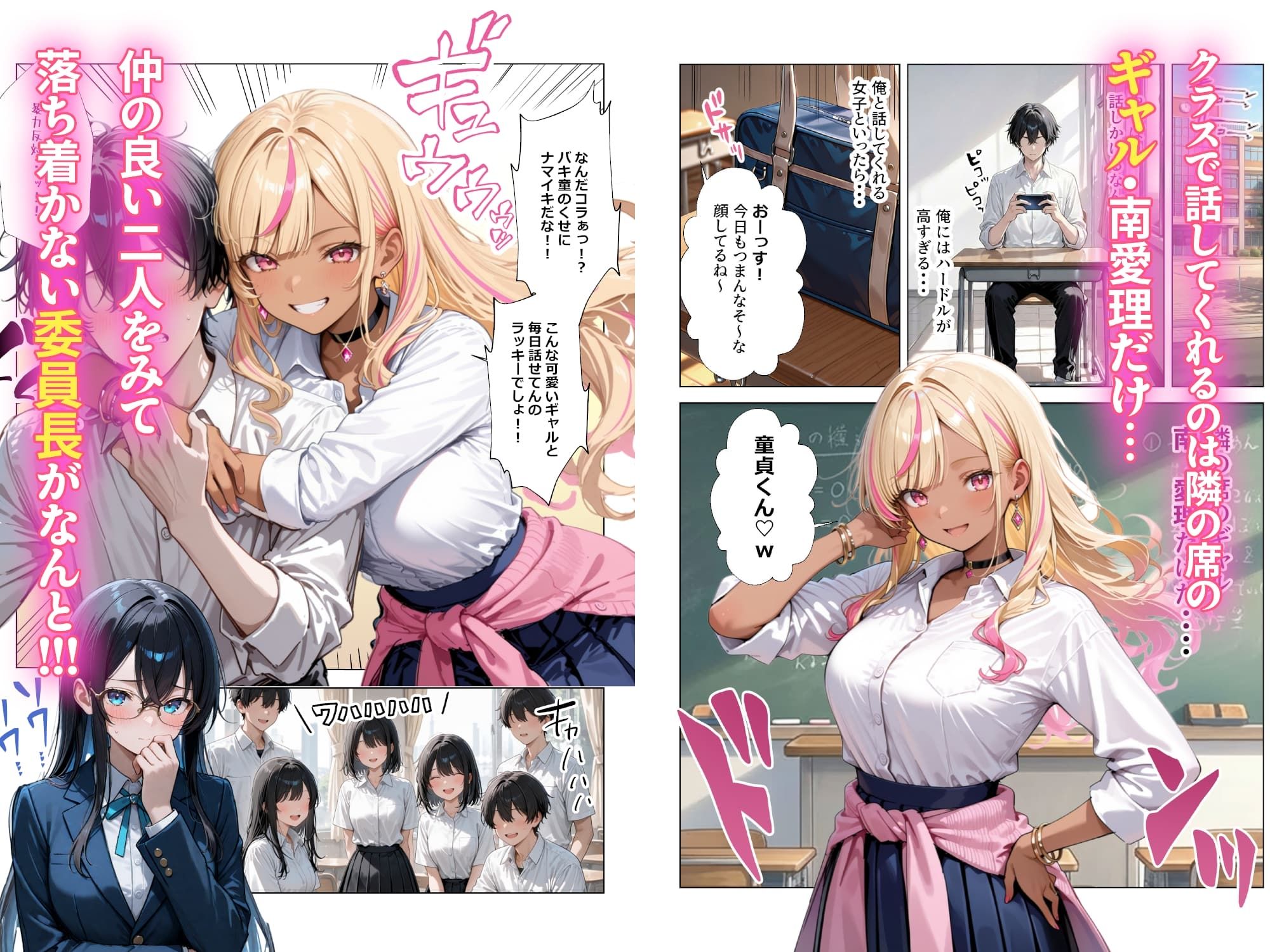 清楚彼女がいるのにギャルとの予行練習（生本番）がやめられない話【ぬるぬるエロアニメ動画同梱】-サンプル画像2