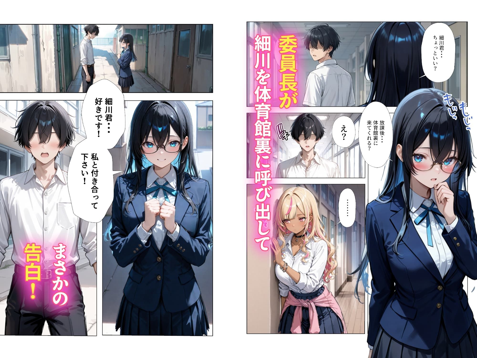 清楚彼女がいるのにギャルとの予行練習（生本番）がやめられない話【ぬるぬるエロアニメ動画同梱】-サンプル画像3