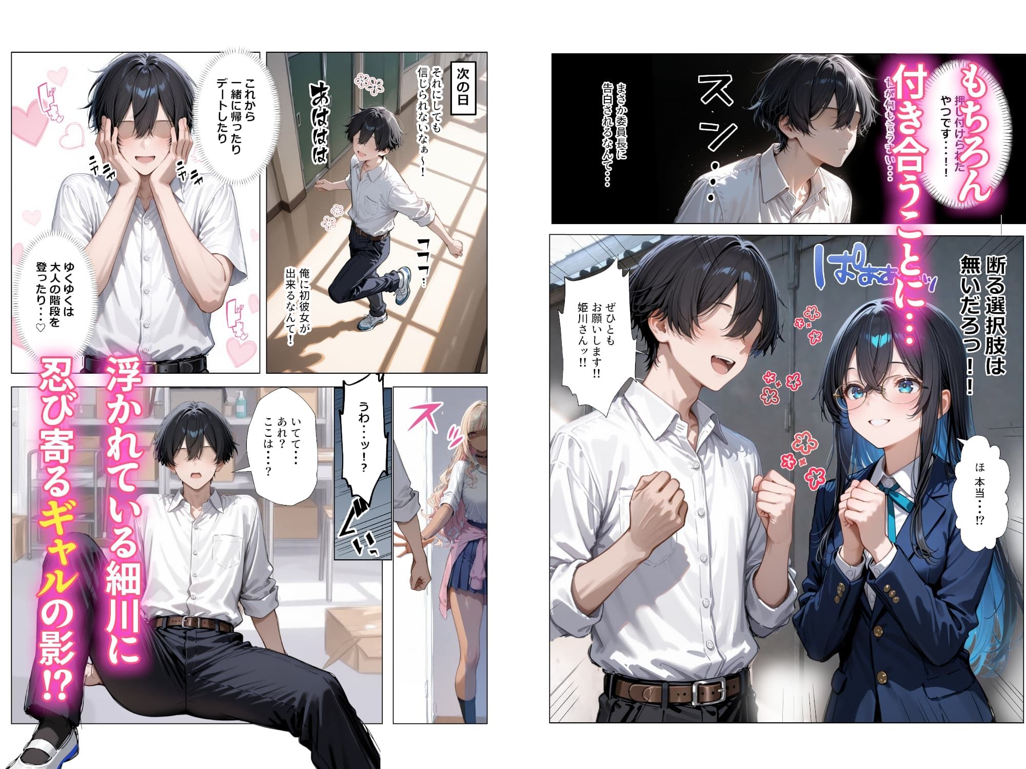 清楚彼女がいるのにギャルとの予行練習（生本番）がやめられない話【ぬるぬるエロアニメ動画同梱】-サンプル画像4
