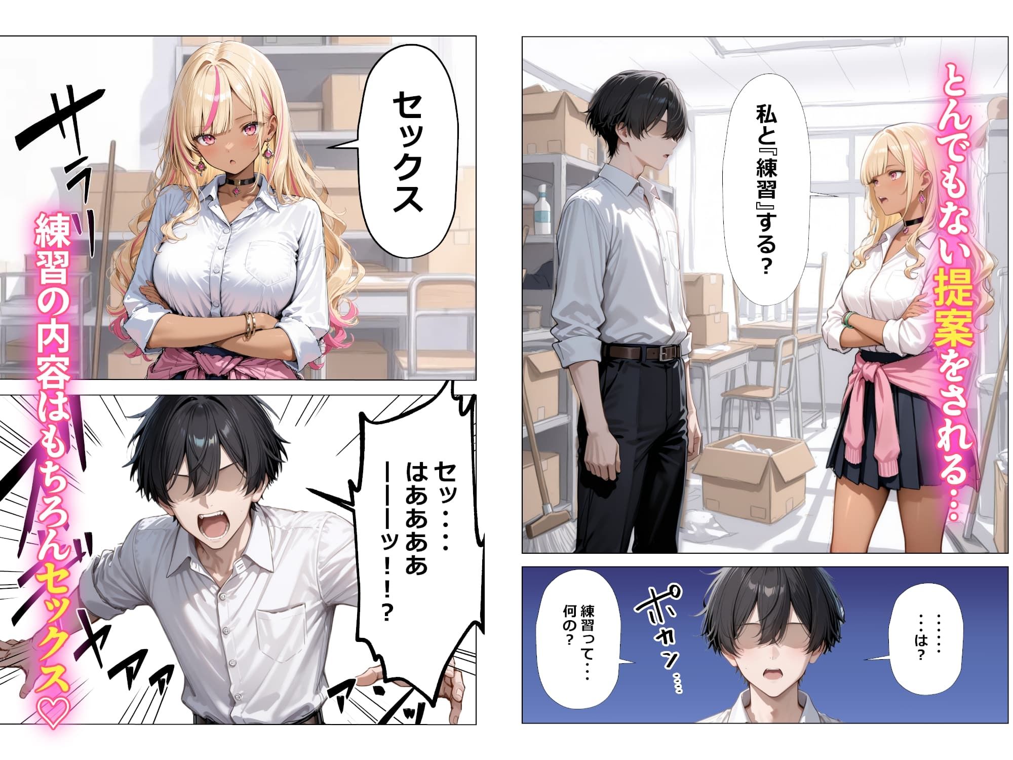 清楚彼女がいるのにギャルとの予行練習（生本番）がやめられない話【ぬるぬるエロアニメ動画同梱】-サンプル画像7