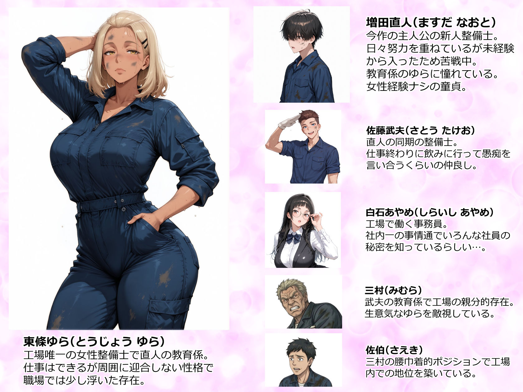 整備工場の爆乳ギャル先輩が実はエロ配信者だった話  〜新人整備士の俺だけが知る彼女の秘密〜-サンプル画像1