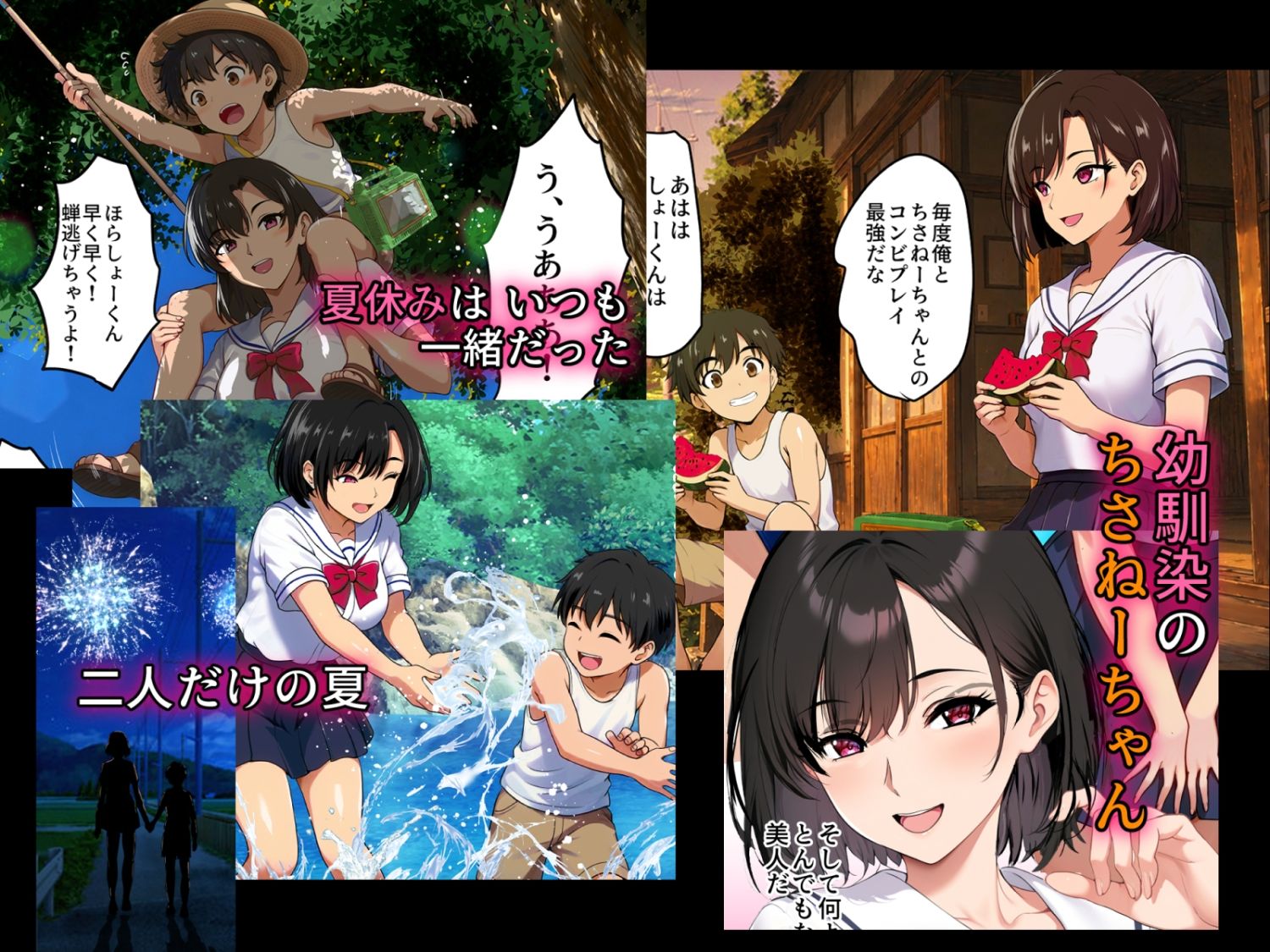 空蝉の唄〜幼馴染の人妻女将と、年に一度の逢瀬〜-サンプル画像1